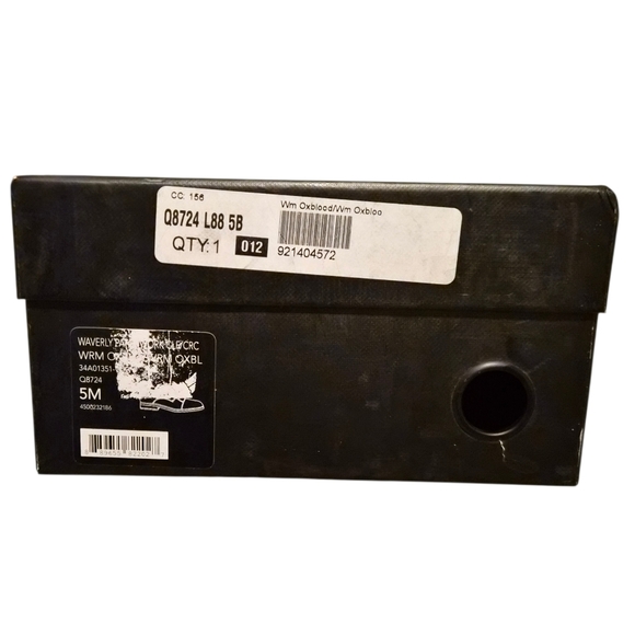 Coach Waverly Patchwork Oxfords Oxblood 5M New In Box - Picture 6 of 6